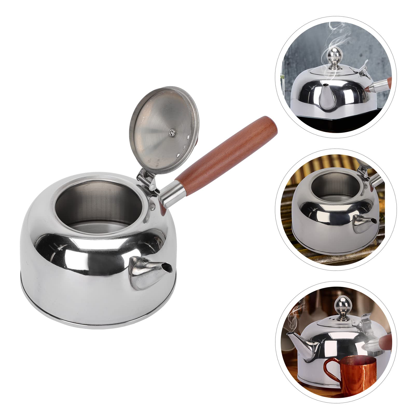 1 szt. Czajnik Dzbanek na herbatę Stalowy podgrzewacz do kawy po turecku Dzbanek do kawy greckiej Metalowy rondel Pojemnik na mleko Ekspres do kawy Kubki do espresso Ogrzewanie Dzbanek na wodę Zapa