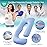 Sasttie Pregnancy Pillows for Sleeping, Jumbo U Shaped Cooling Full Body Pillow with Removable Cover, Pregnant Women Must Haves, Maternity Essential, Light Blue