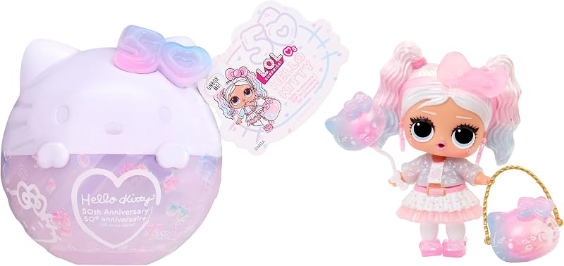 LOL Surprise Tots Miss Pearly Doll con 7 sorpresas, coleccionable, tema del 50 aniversario, edición limitada- Gran regalo para niñas mayores de 3años