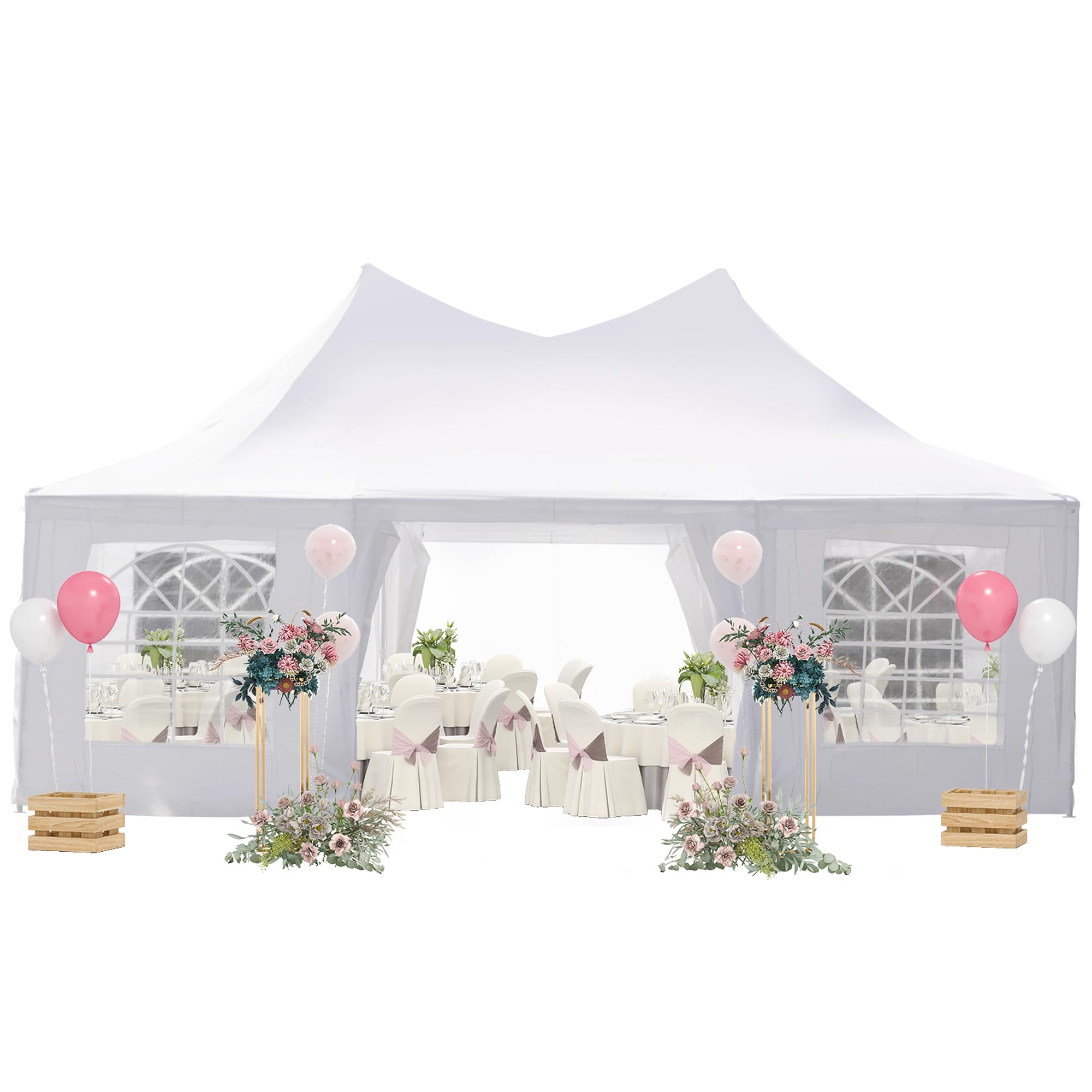 Amazon.com : Outsunny 22 x 16 ft Party Tent With Sidewalls