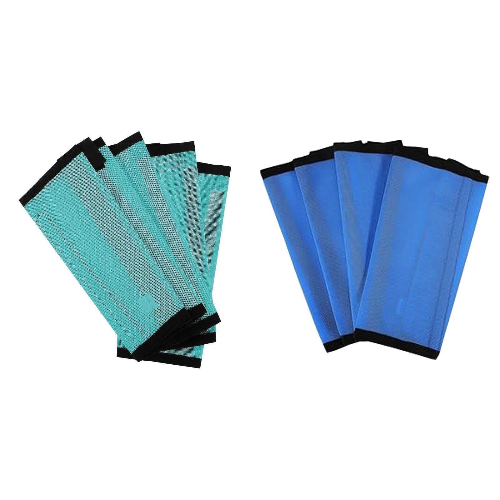 Pferde Bandagen Bein Wraps 4er-Set, Stabile Bandagen Pferde Reiter Bein Horse Leg Wraps Gear Einstellbar Pferde Beins Tiefel für Pferd Kuh Training Bohren (2B,47 * 47 * 37CM)