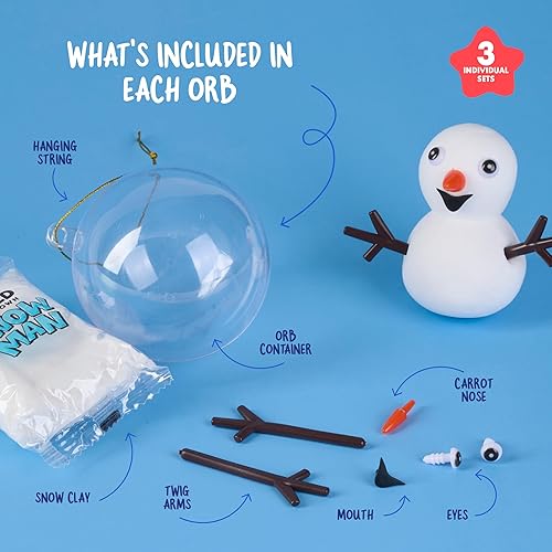 Miniatura 3 de Dan&Darci Kit de fabricación de muñeco de nieve para niños, kits de manualidades para niñas, niños, niños pequeños, niños, niños pequeños,