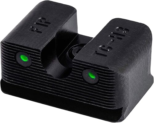 Miniatura 4 de TRUGLO Tritium Pro - Mira nocturna con luz diurna Puntos blancos Noche Puntos de tritio y bloqueo de enfoque blanco Anillo frontal Durable Compacto