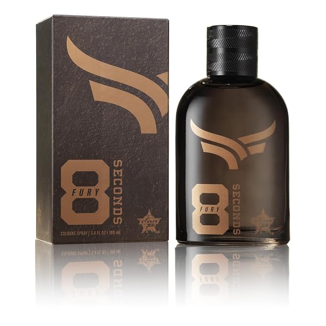 Tru Western PBR 8 Seconds Fury Mens Cologne Spray for Men Brazilian Pepper Green Apple Lavender Amber Birch