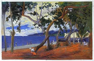 By the Seashore - Paul Gauguin high quality hand-painted oil painting reproduction,beautiful Martinique island landscape,West Indies scene wall art decor