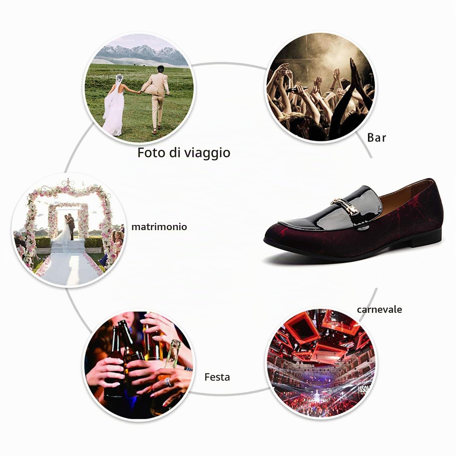 JITAI Scarpe Formali da Uomo Mocassini da Uomo Casual in Pelle da Scarpe Uomo Mocassini