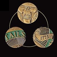 Vista 6 de Buena suerte cabezas colas desafío moneda, cabezas que ganamos colas que pierdes