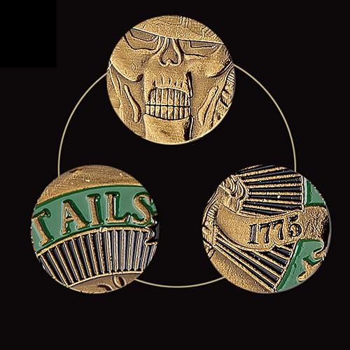 Miniatura 6 de Buena suerte cabezas colas desafío moneda, cabezas que ganamos colas que pierdes