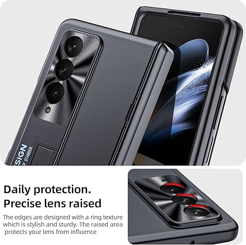 Miniatura 6 de CENMASO - Funda para Samsung Galaxy Z Fold 4, Z Fold 4 con protección de bisagra, protector de pantalla y soporte invisible, funda ultrafina a