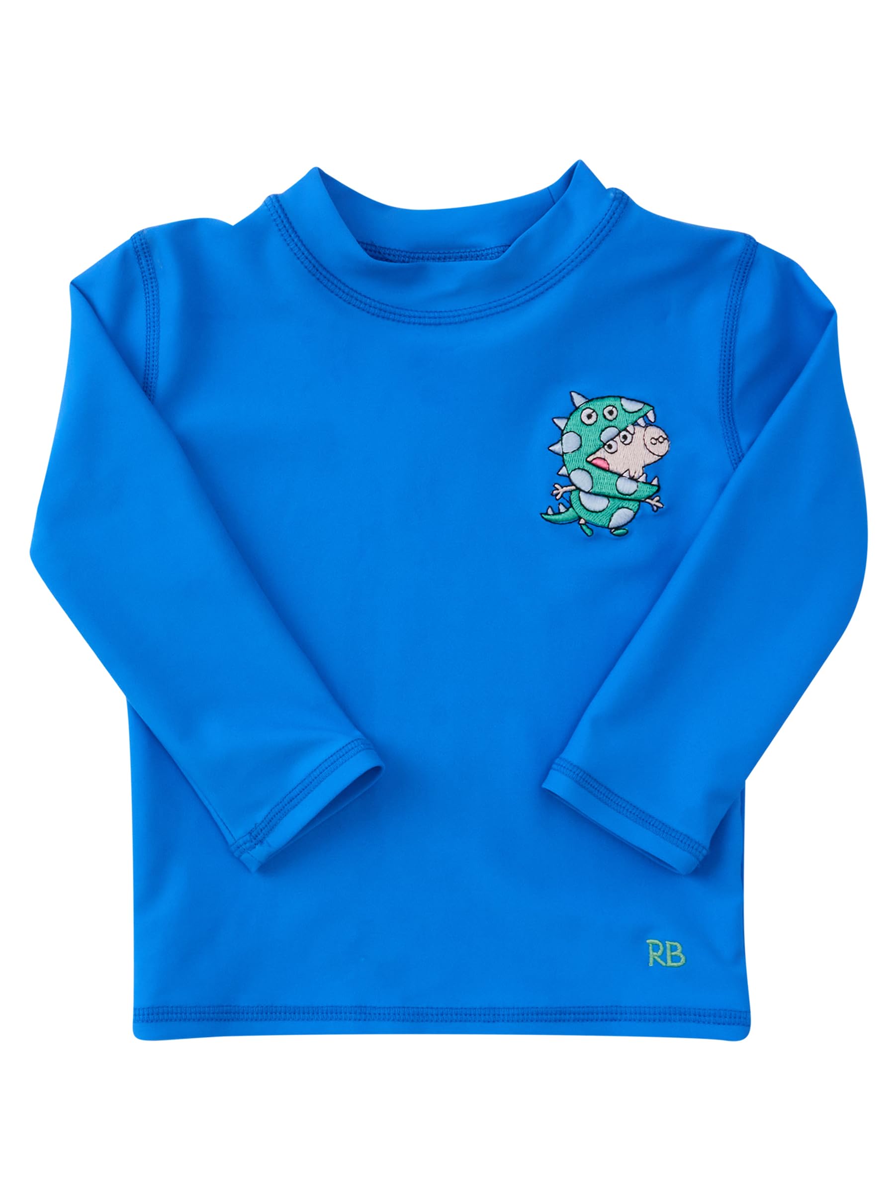 RUGGEDBUTTS Boys Rash Guard Top - Long Sleeve Swim Shirt UPF 50+