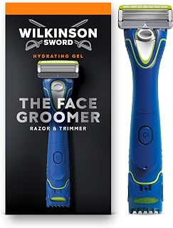 Wilkinson Sword Hydro 5 Groomer - Maquina de afeitar de 5 hojas con recortador eléctrico y depósito de gel para máxima hidratación
