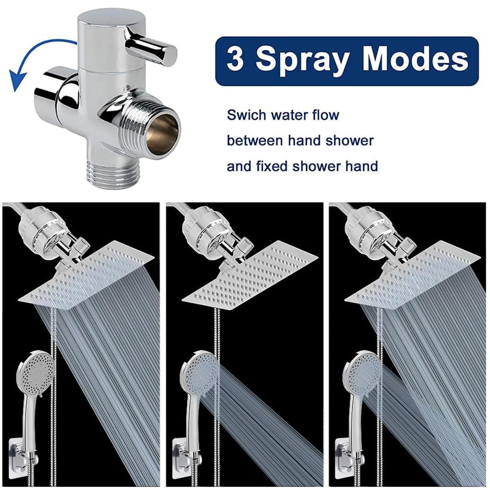 NearMoon Filtered Shower Head - High Pressure & 5 Settings -2
