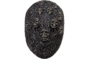 Halloween Skeleton Mask with Flames