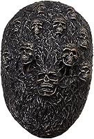 Vista 7 de Máscara de látex de demonio horrible para Halloween, payaso aterrador, accesorios de cosplay de payaso aterrador, máscara de zombi de llama