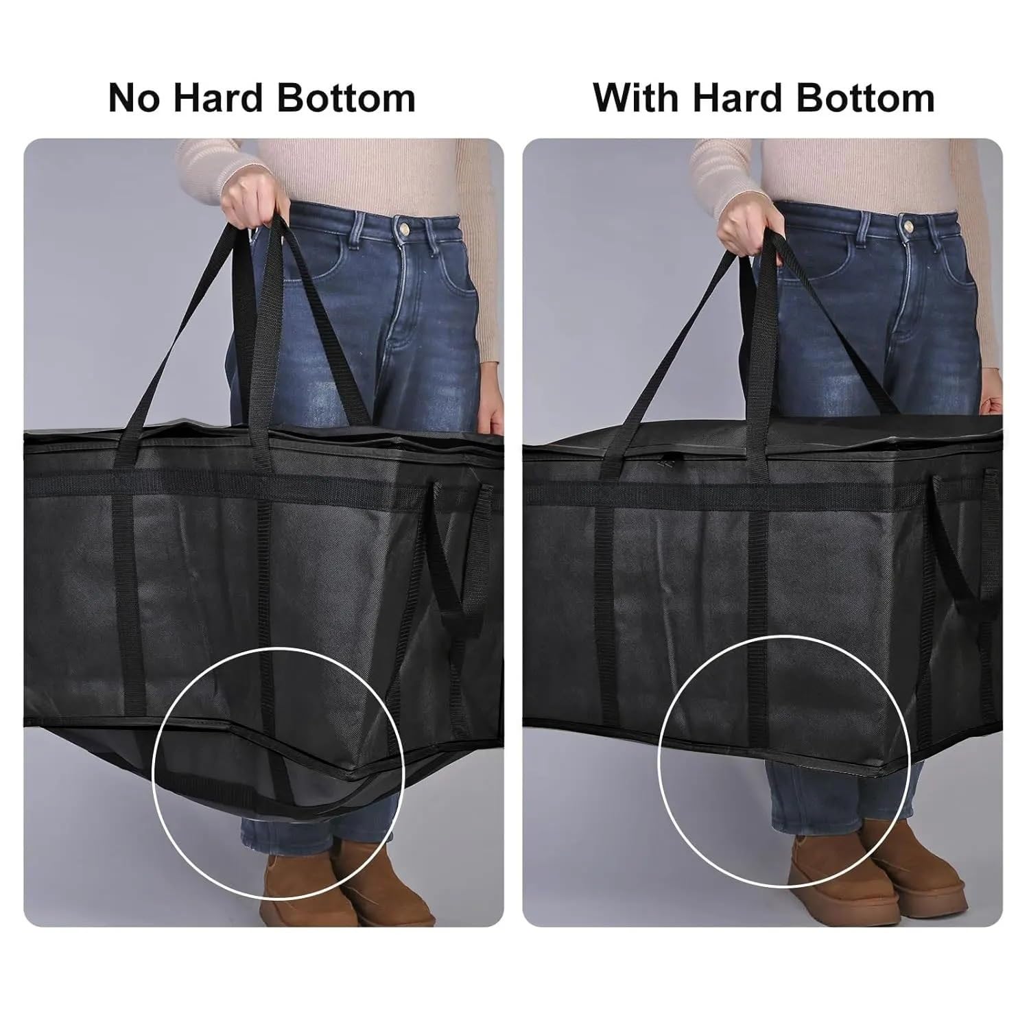 Bolsa isotérmica, Bolsa térmica Reutilizable Grande XXXL con Base rígida extraíble y Aislamiento de 3 Capas for Pizza