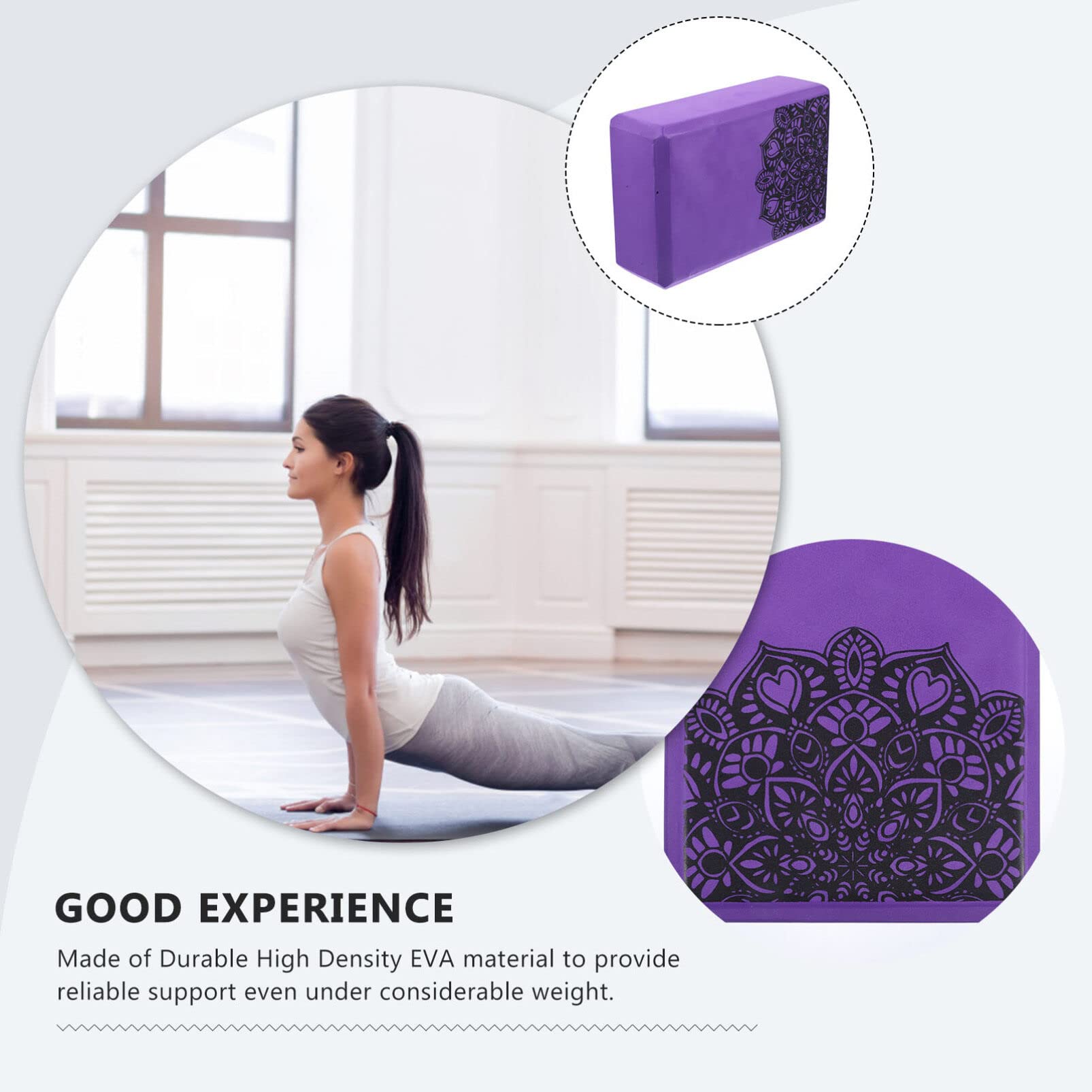 Bloc de yoga en mousse EVA pour équipement de fitness