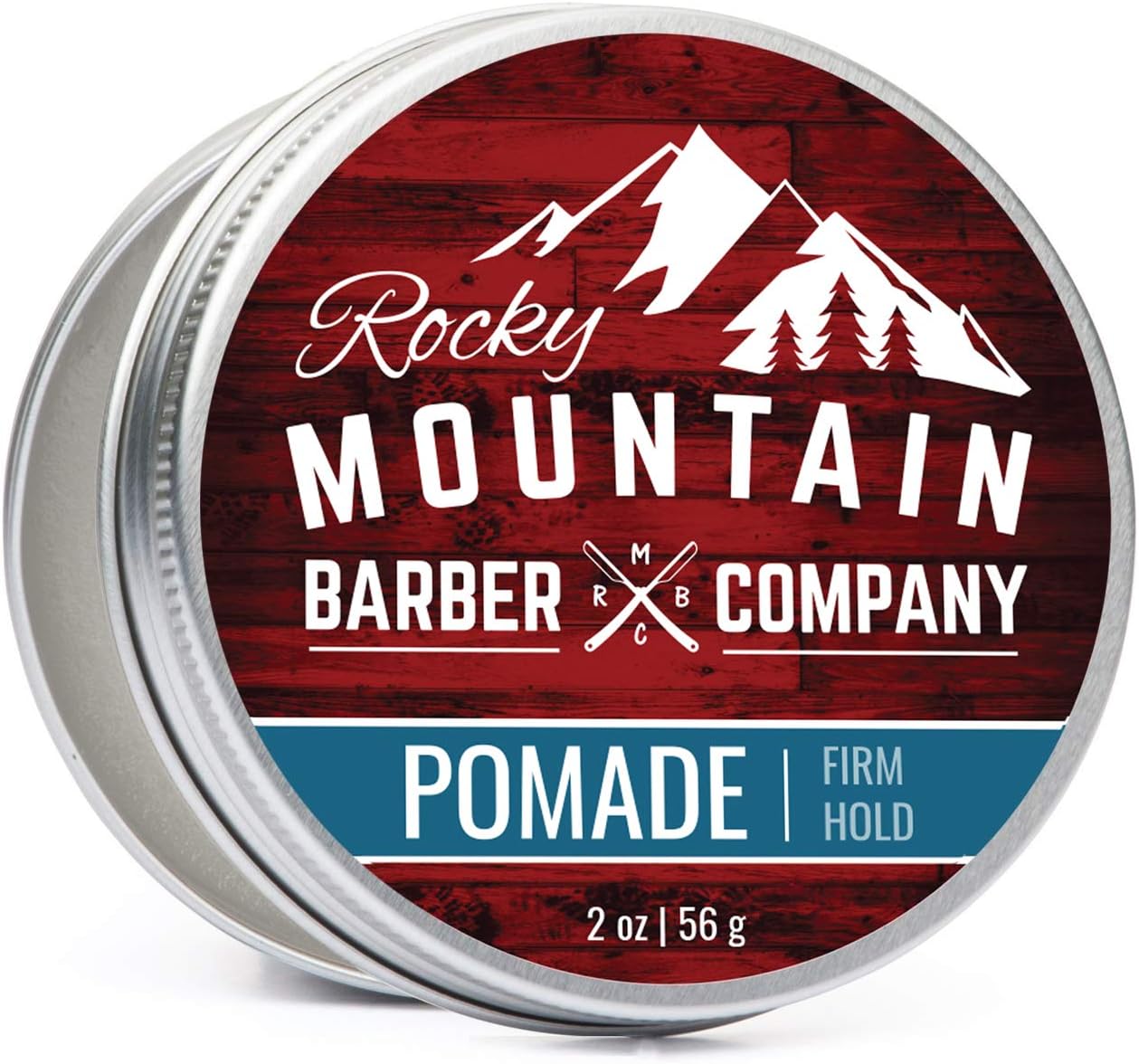 Pomade for Men – 2 oz Size - Classic Styling Product with Strong Firm Hold for Side Part, Pompadour & Slick Back Looks – High Shine & Easy to Wash Out – Water Based