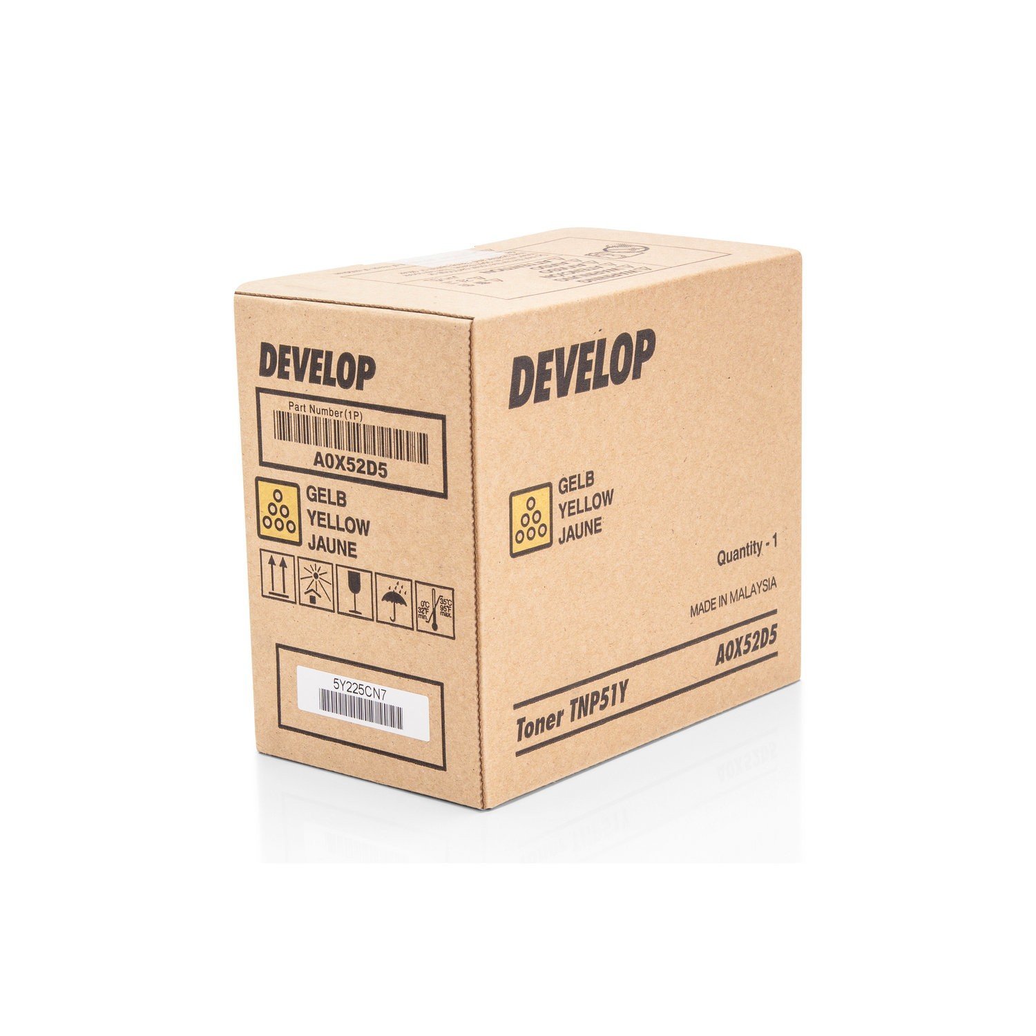 Toner laser Develop A0X52D5 TNP-51Y jaune de rechange pour parc d'impression - 2