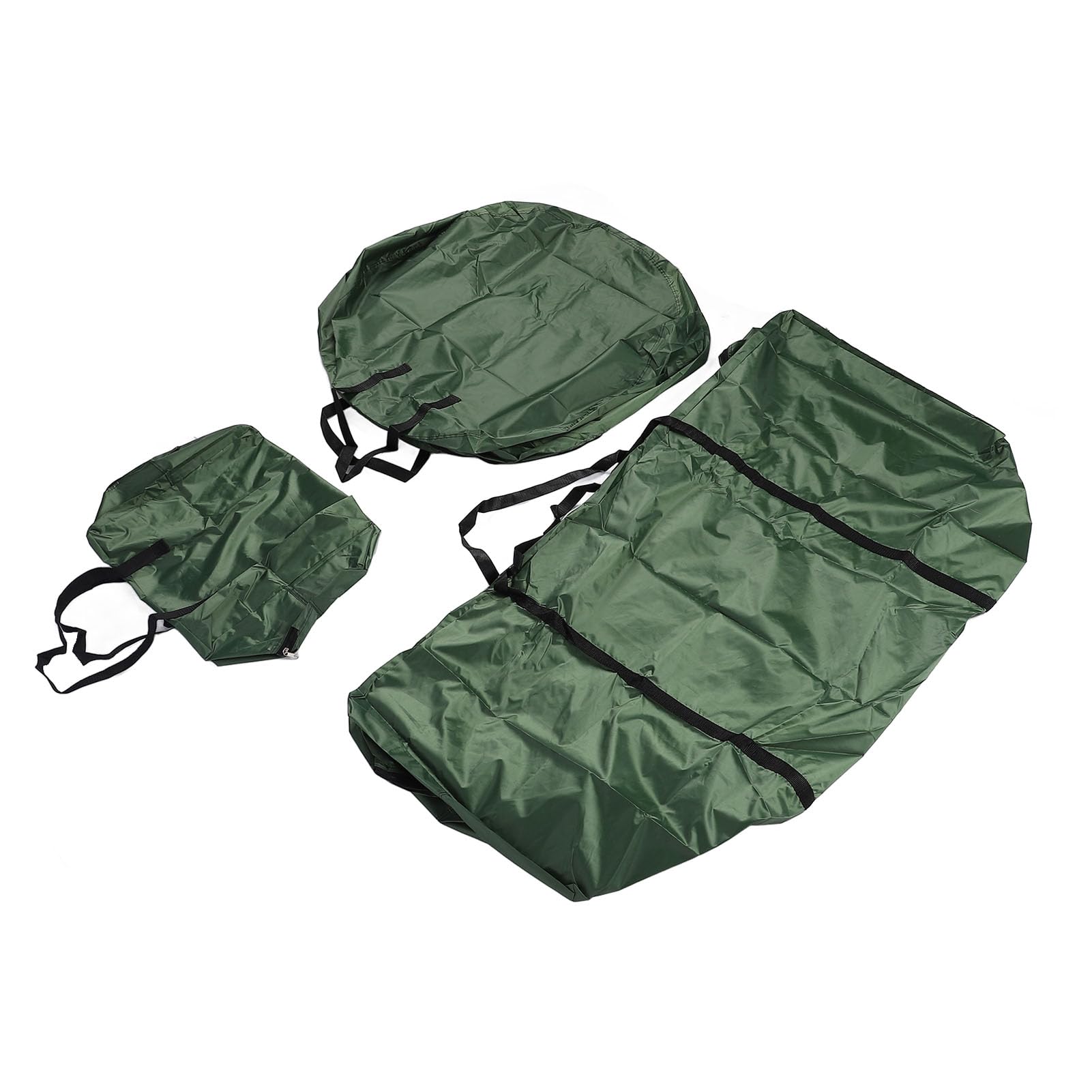 Jiawu Set di Borse Portaoggetti per Albero di Natale Resistenti All'acqua e Alla Polvere Custodie Portaoggetti Natalizie in Tessuto Oxford Facili da Pulire per un Ambiente Festivo (GREEN)