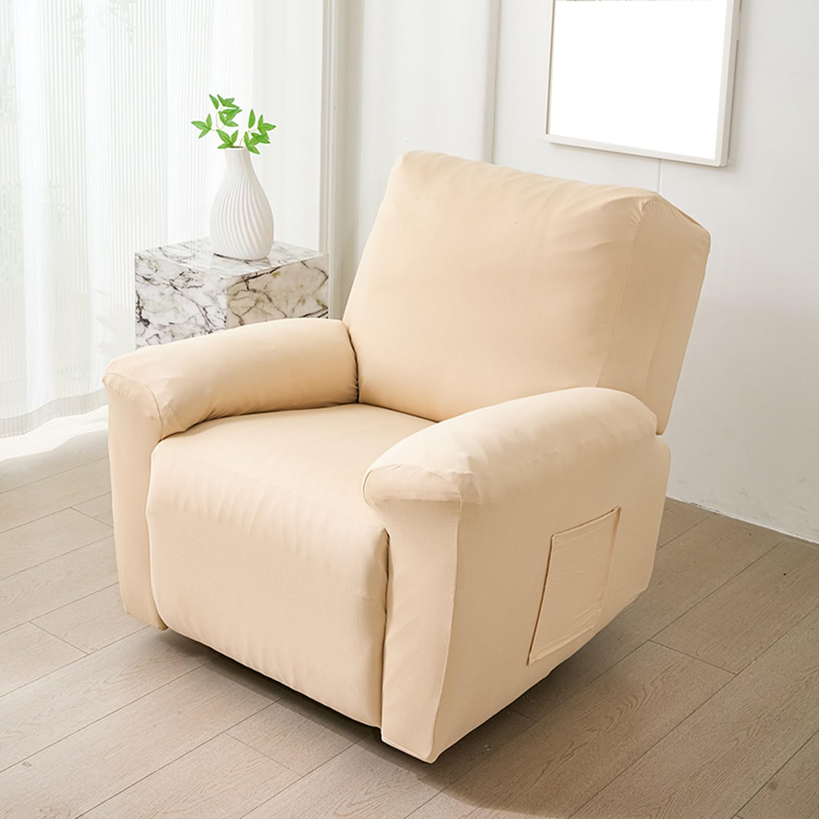 Copripoltrona Relax Reclinabile Universale,Coprisedile Poltrona Impermeabile,Lavabile Antiscivolo Copripoltrona,Copri Poltrona Elettrica,con Tasche,per A Poltrone da Soggiorno