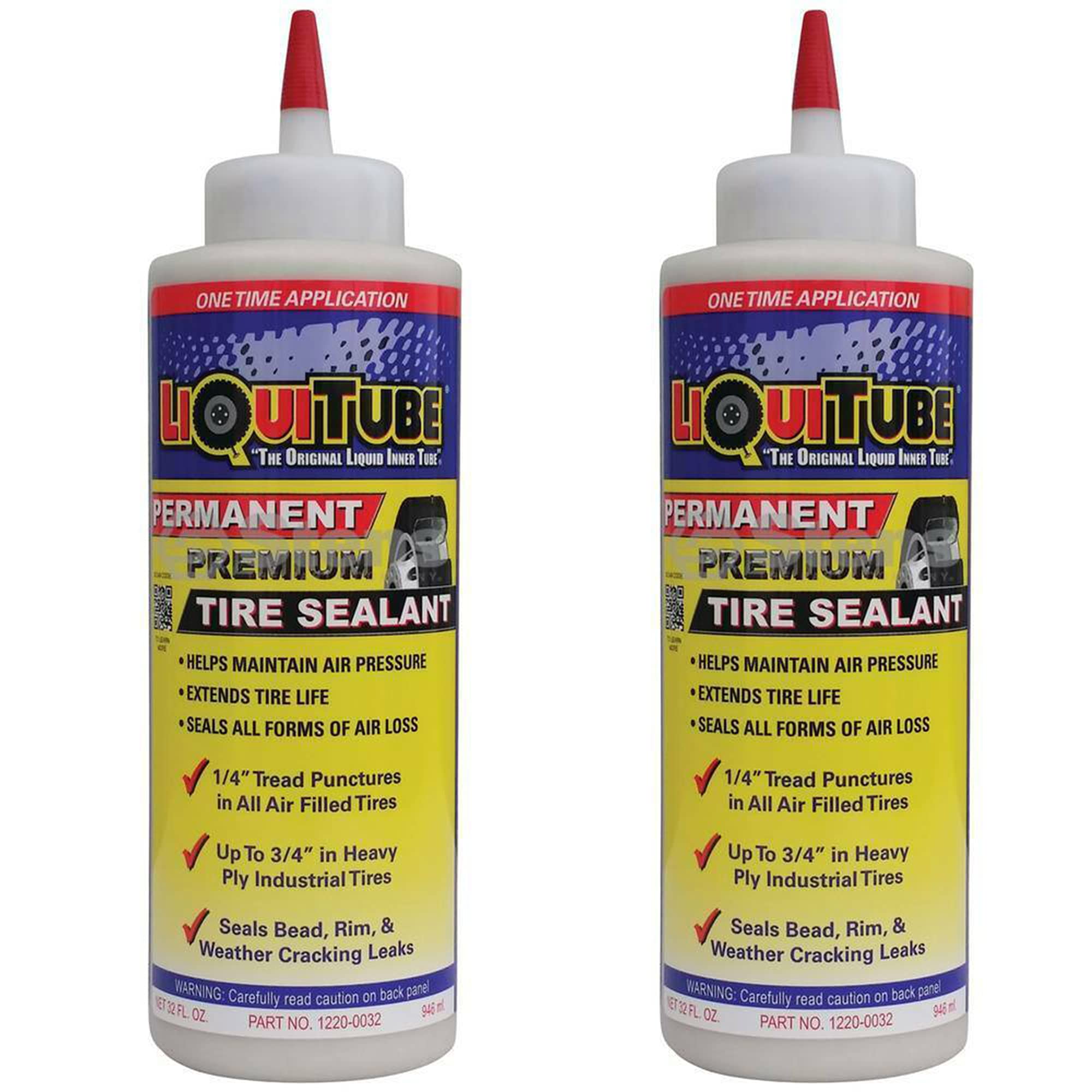 Permanent Premium Tire Sealant (32 Oz Bottle) (2 Pack) / 1220-0032-2PK