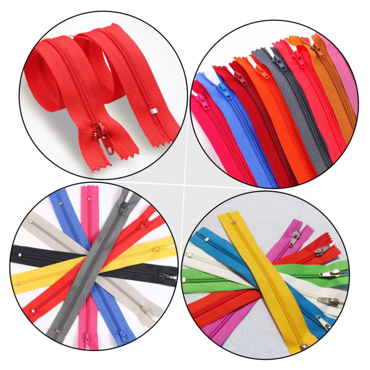 Operitacx 100pezzi Cerniere in Nylon per Cucire di Cerniere per Abbigliamento Ausiliario di Materiale per Sartoria per Costumi Borse e Valigie