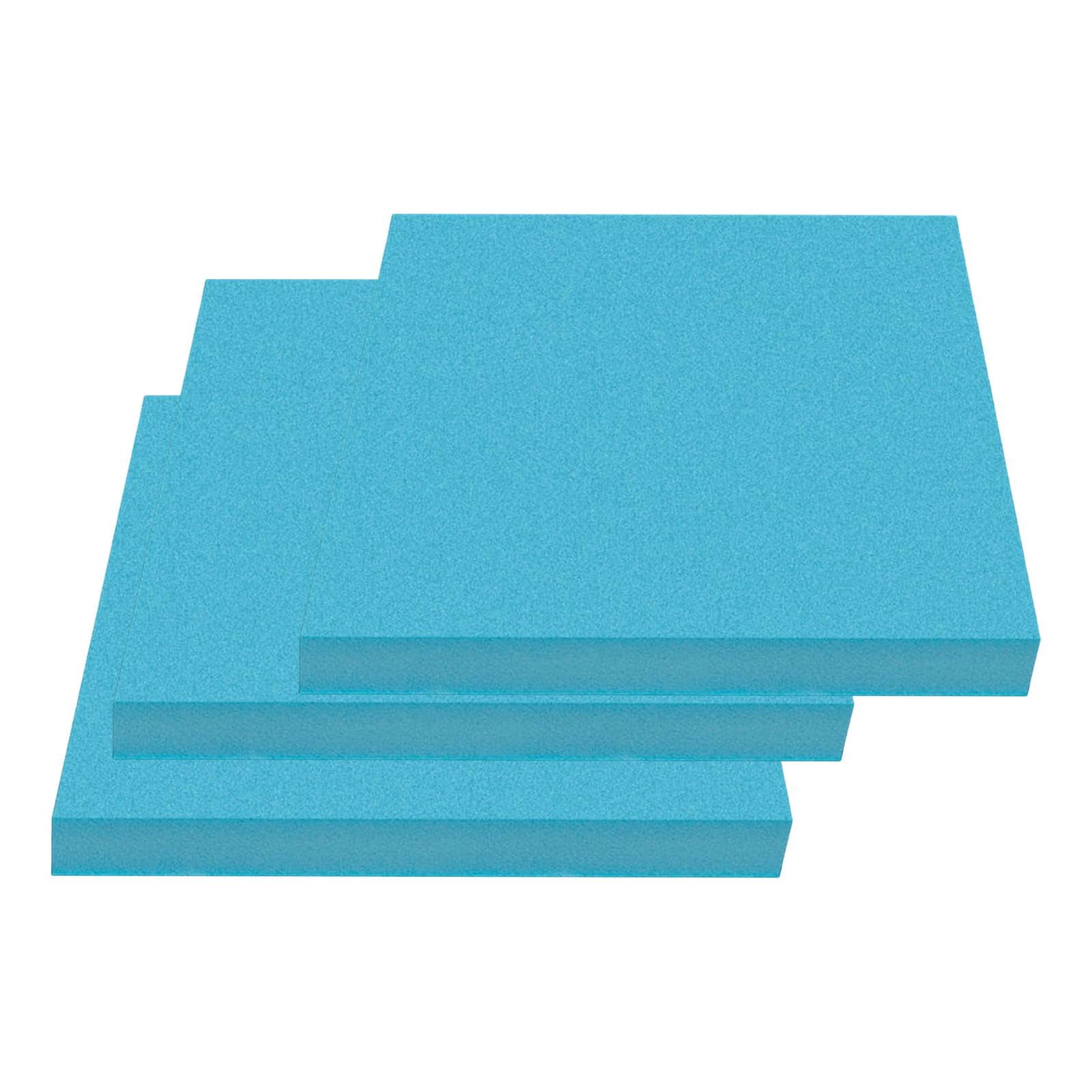 F Fityle 3 Pack Foam Blocks Rectangle High Density Blocks Foam Craft Board for Crafting, Modeling, Sculpture, DIY for Crafts,3pcs 300 * 100 * 20mm Blue