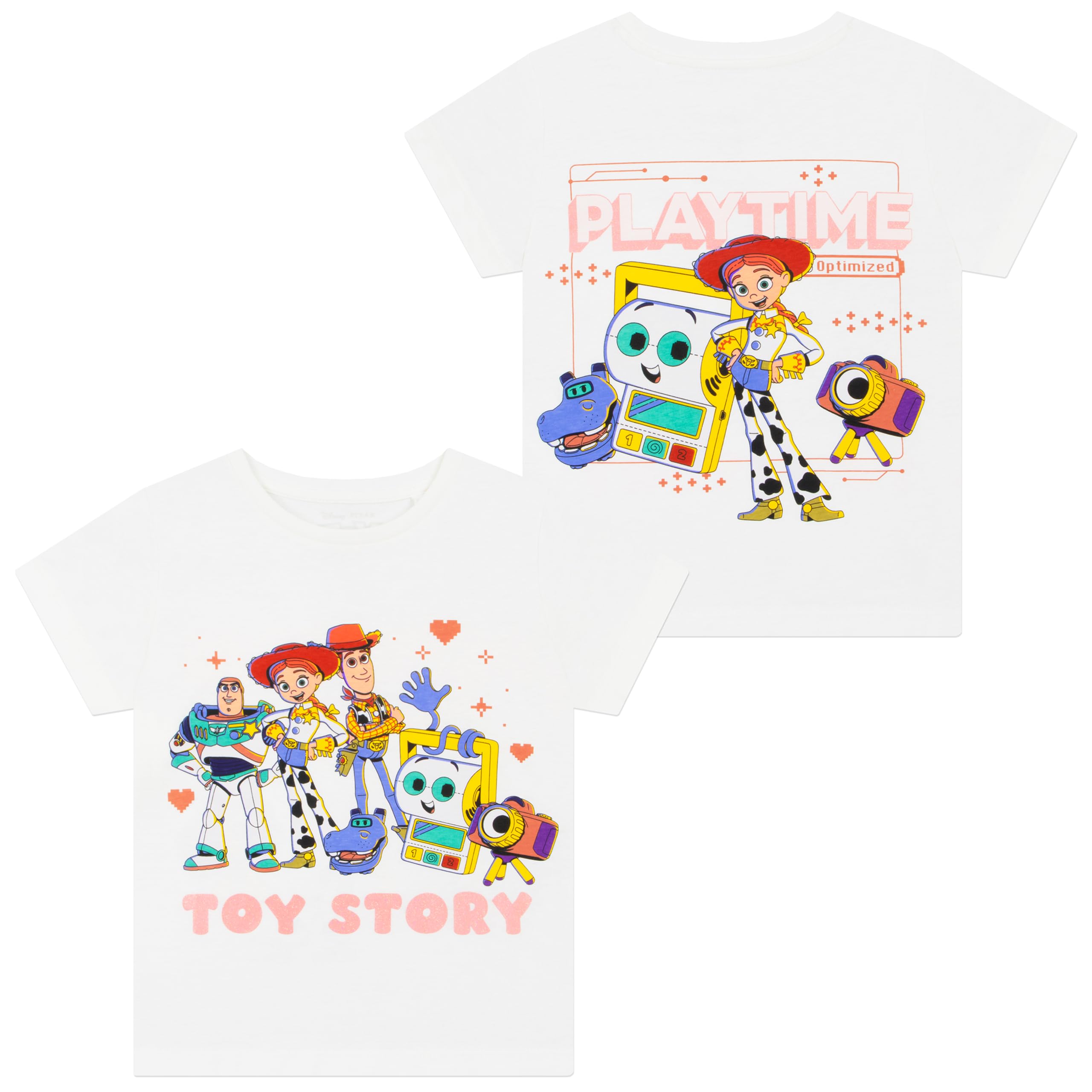 Disney Toy Story Camiseta Y Pantalones Cortos Niña, Camiseta Niña Y Pantalones Corto Buzz Lightyear, Woody