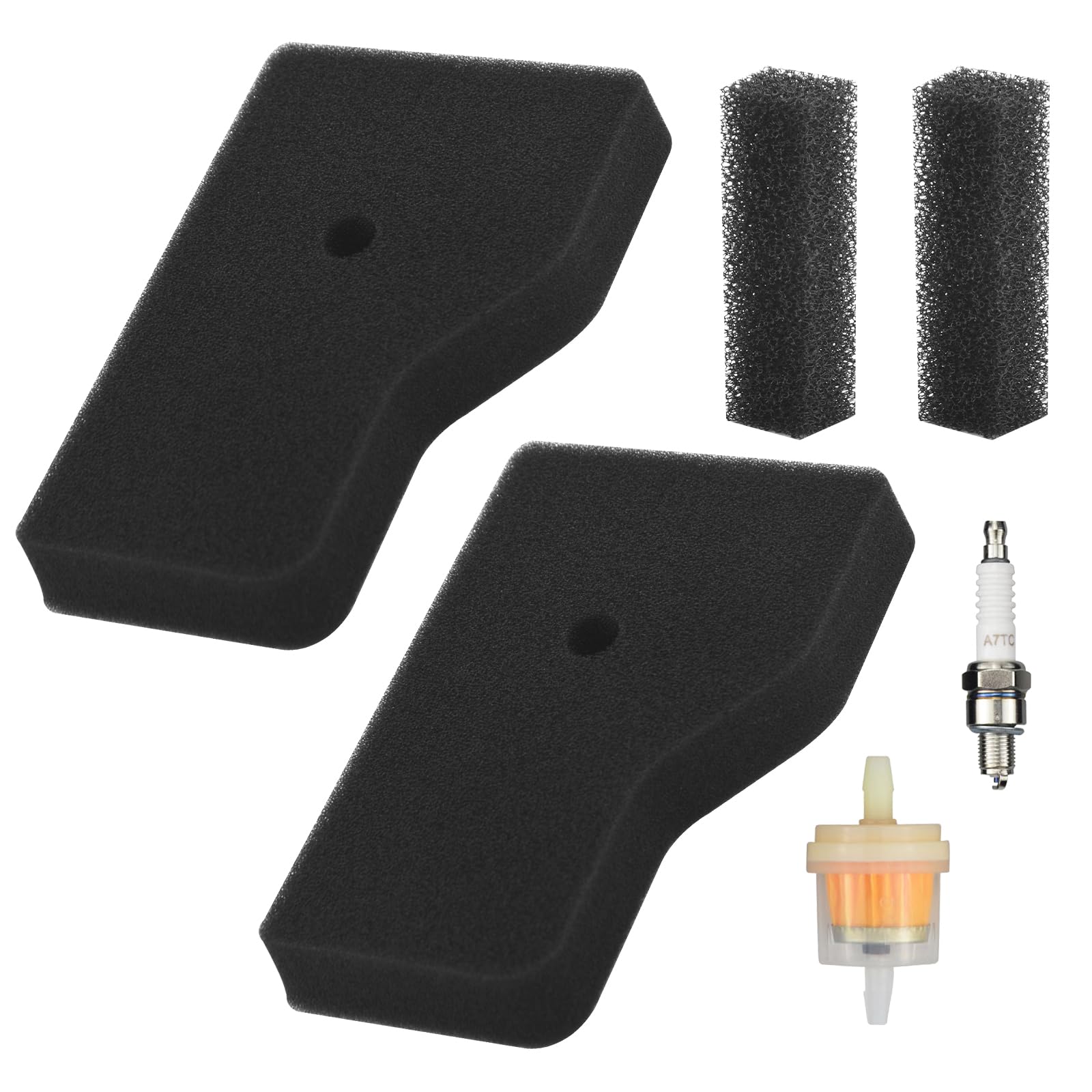 17211-Z07-000 Air Cleaner Element & 17218-Z07-000 Outer Filter Kit with 98056-55777 Spark plug - Compatible with Hon-da EU2000 EB2000 EB2000i, EB2000iT1, EU2000i, EU2000iT1 & EU2000iK1 generator.