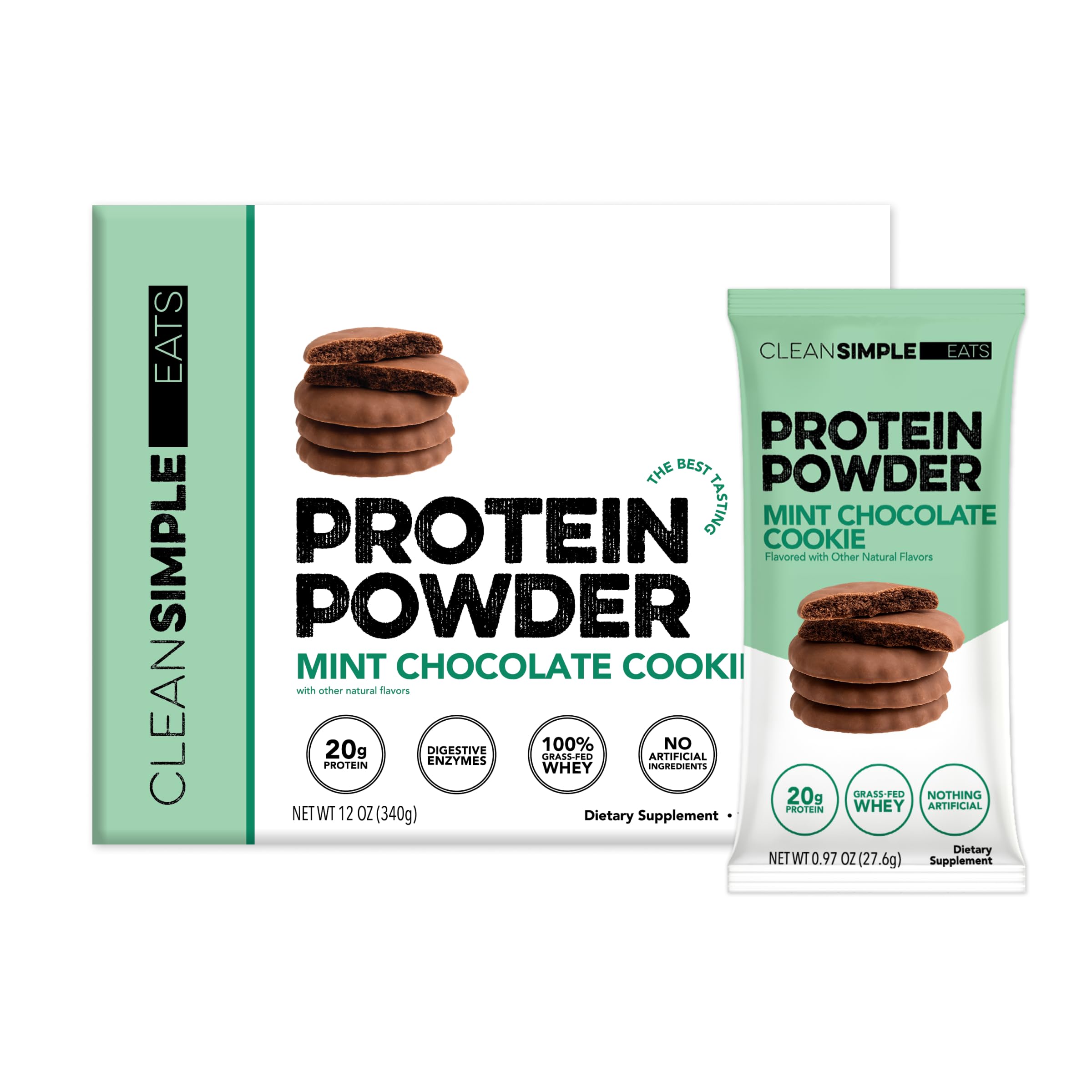 Clean Simple Eats Whey Isolate Protein Powder, Variety Pack, 10 Stick Packs — Amazon image 8