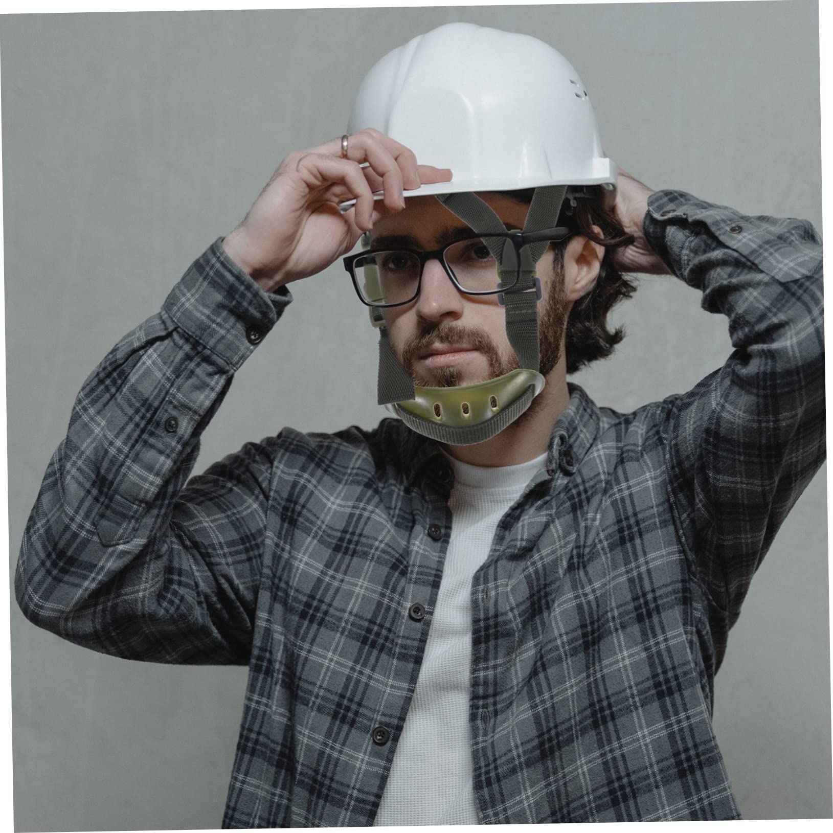 Helm Kinnriemen Hart Sicherheitshut Kinnriemen Schutzhelmriemenverlängerung Ersatz-kinnriemen Schutzhelm-kinnriemen Kinnriemen Für Hüte Segeltuch Olive Green