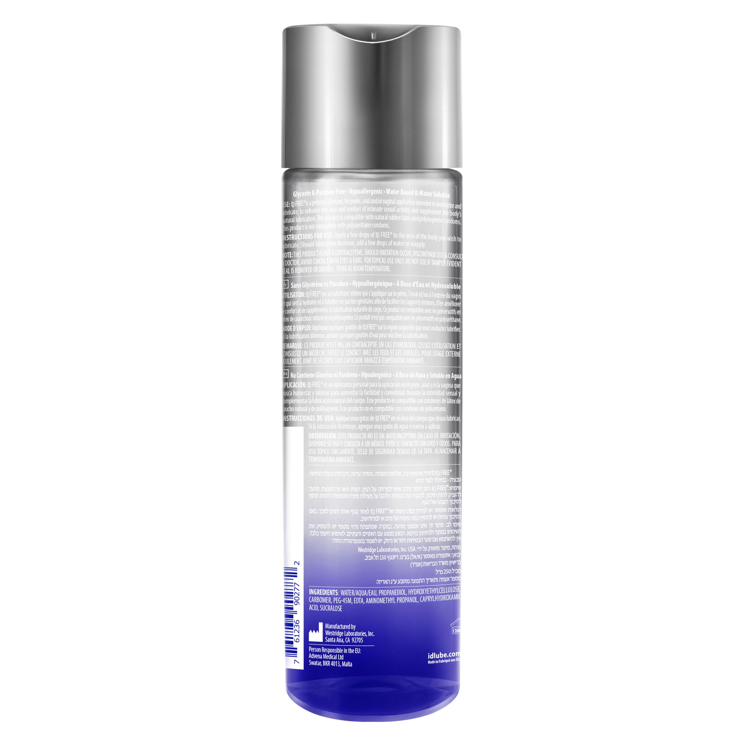 ID FREE - WATER BASED HYPOALLERGENIC 255 ML