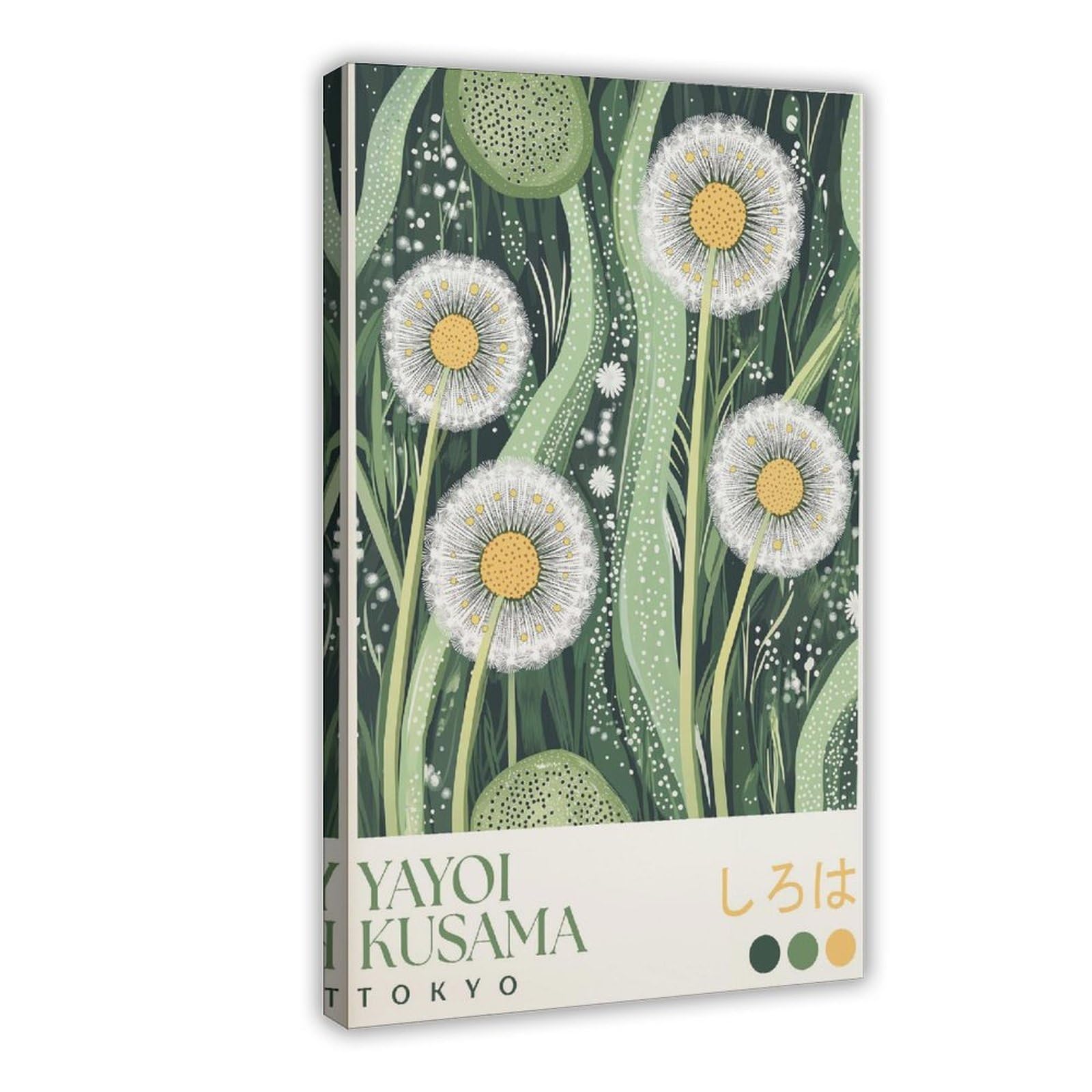 HOHHMY Yayoi Kusama Dandelion Canvas Poster for Office Decor Gift