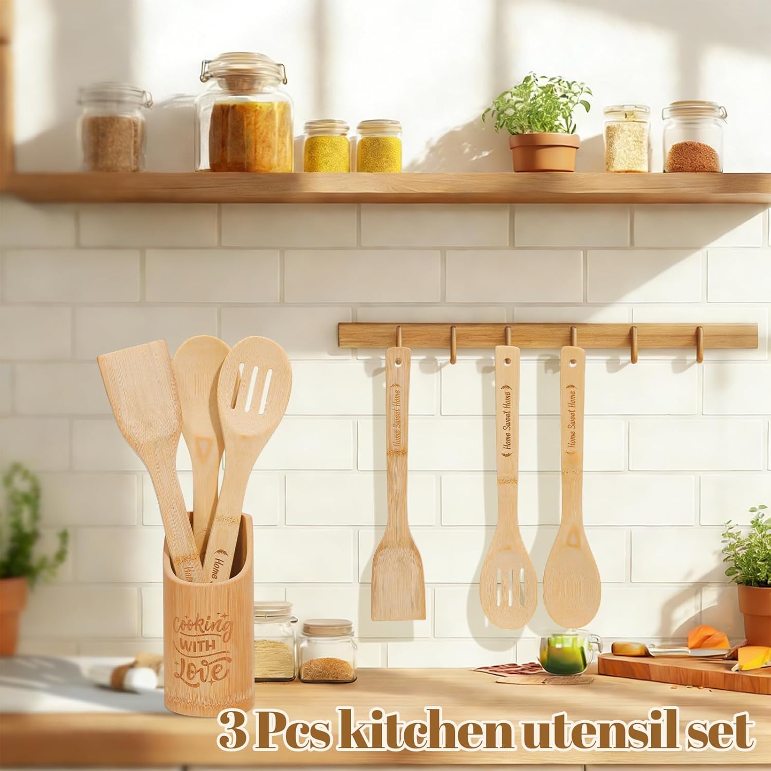 Housewarming Gifts for New Home, Gift Basket with 12oz Couple Tumblers, Pizza Cutting Board, Kitchen Utensil Set, Dish Towels & Key Holder – New Home Gifts for Couples, Realtor Closing Gifts