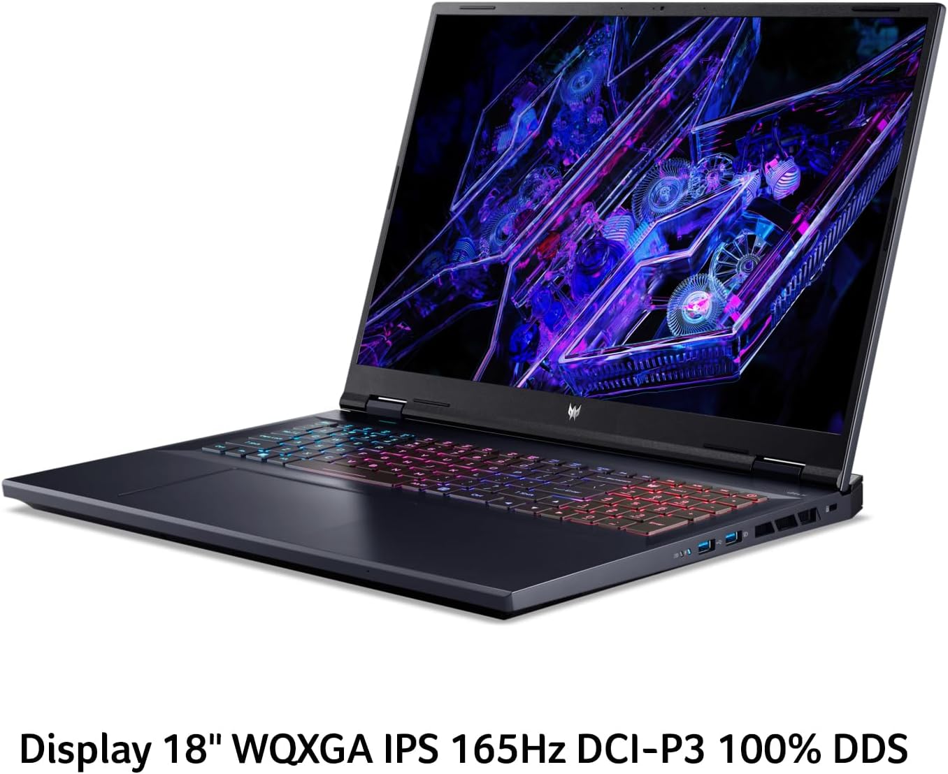 Acer Predator Helios Neo 18 PHN18-71-91A1 Notebook Gaming, Intel Core i9-14900HX, RAM 16 GB DDR5, 1 TB SSD, Display 18" WQXGA IPS 165 Hz DDS, NVIDIA GeForce RTX 4070 8 GB GDDR6, Windows 11 Home - Immagine 3