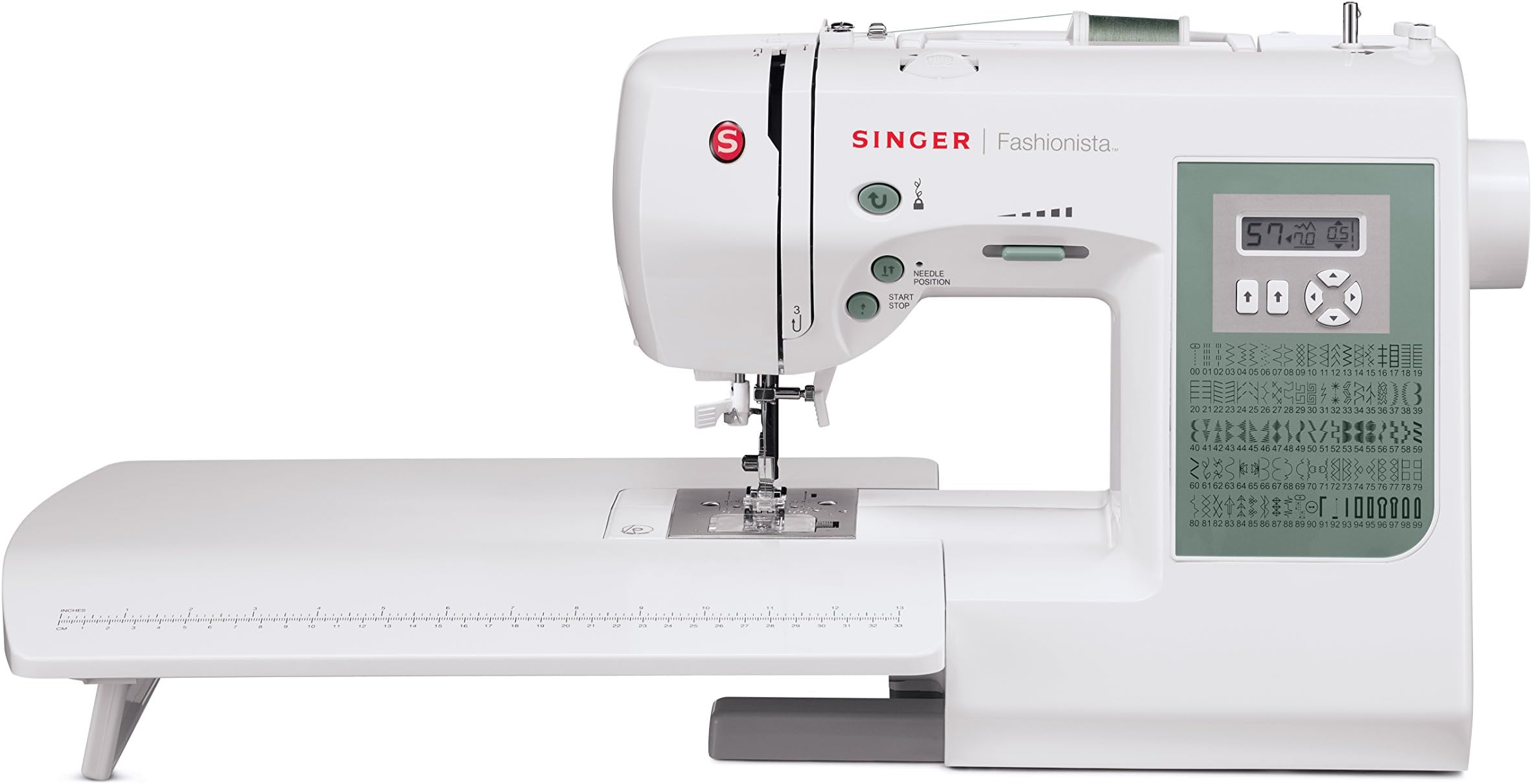 SINGER Sewing S800 Fashionista Computerized 100-Stitch Sewing Machine with Extension Table