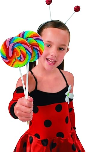 Miniatura 2 de Paletas grandes de 3pulgadas en una barra de plástico de 6pulgadas Sabor a cereza (1paquete de 12)