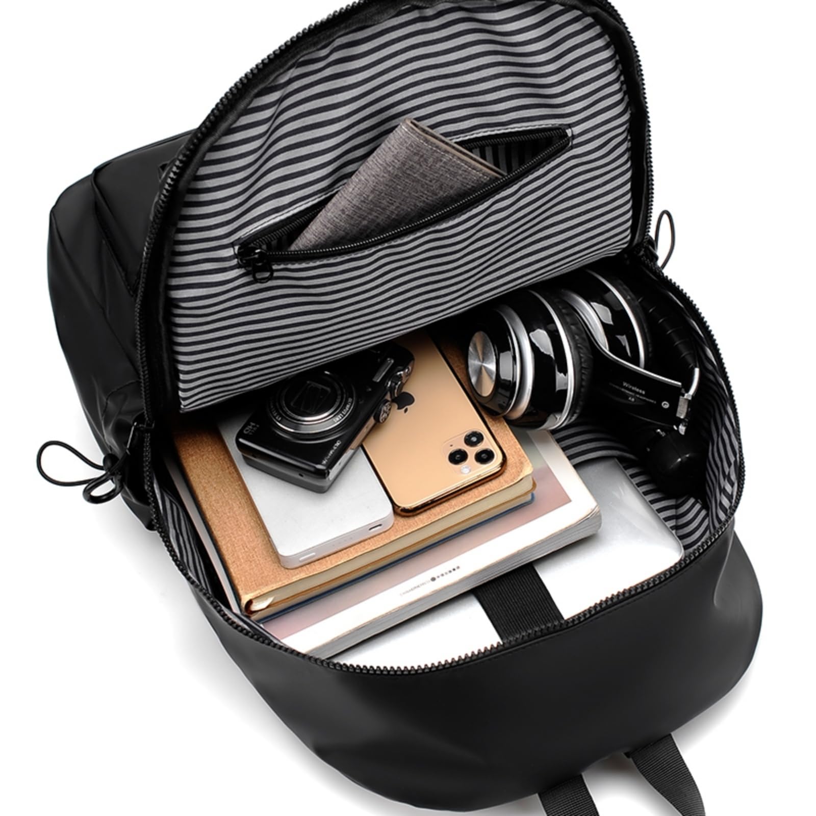Mochila escolar Zaino Per Laptop Casual, Spacious-compartment Zaino, Daypack Pratico Gli Uomini Studenti Professionisti Scuola Lavoro Viaggio Uso-gray-14 Inches