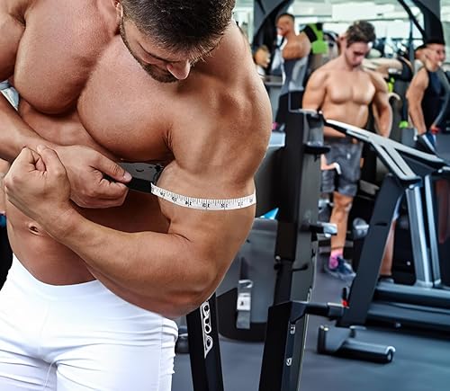 Miniatura 6 de 2 cintas métricas de cuerpo de 60 pulgadas (59.1 in), cinta métrica corporal, cinta métrica retráctil para medición corporal y pérdida de peso,