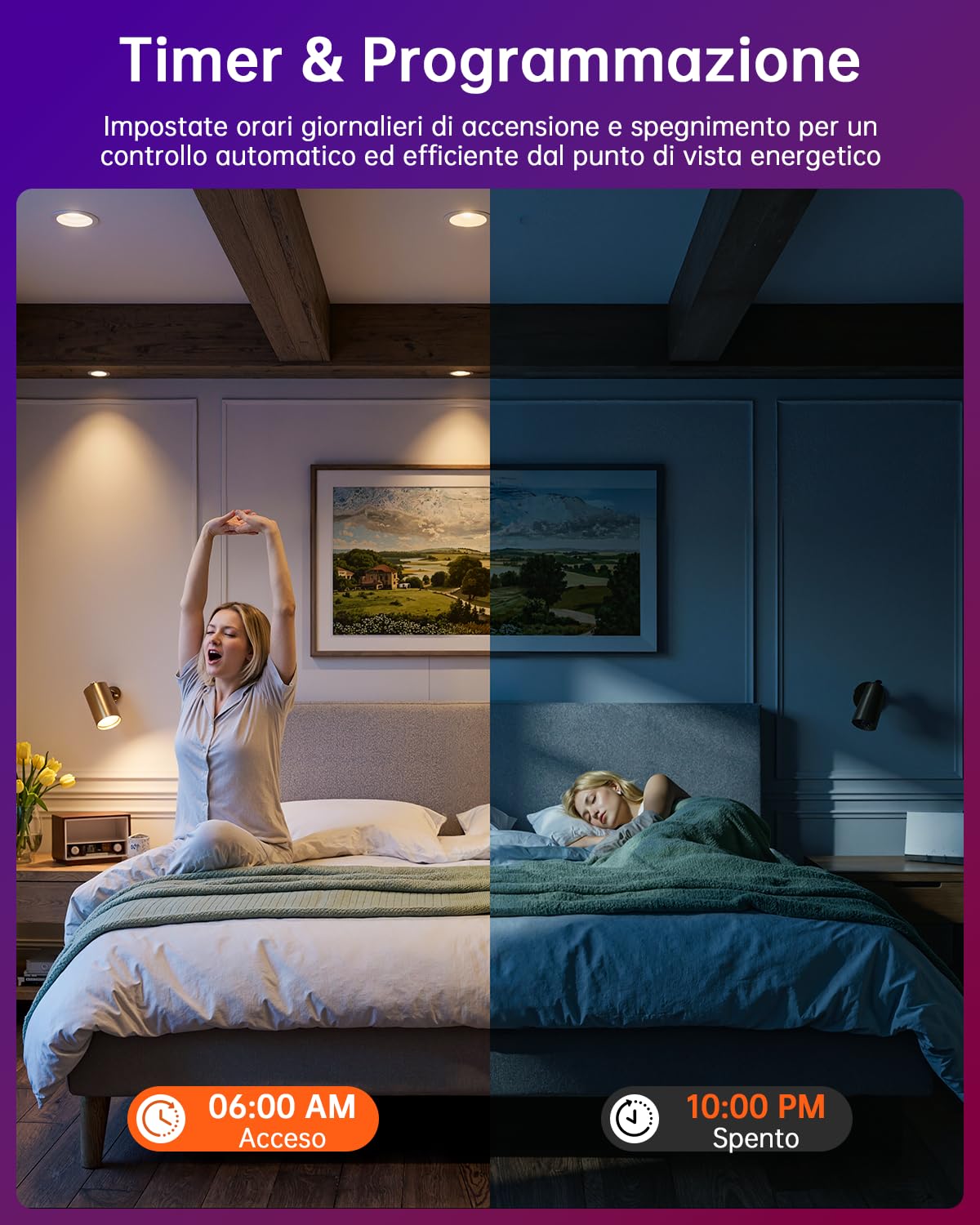 YAYZA! 8 Confezione Lampadina GU10 LED Calda, Dimmerabile 5W RGB 3000K Faretti, Lampadina Cambia Colore con Telecomando，Equivalente a 50W,12 Colori 5 Modalità, per Camere da Letto, Feste Faretto