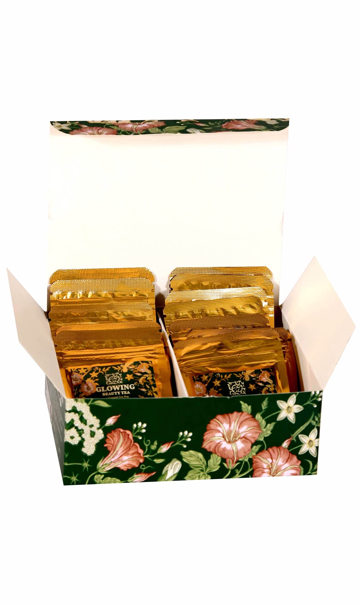 Sancha Tea Boutique Wellness Collection Sampler Box | 16 Premium Pyramid Bags | Herbal, Green & Chai Blends Curated by Master Tea Blender - Image 6 thumbnail