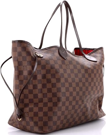Pre-Loved Neverfull Tote Damier GM, Brown