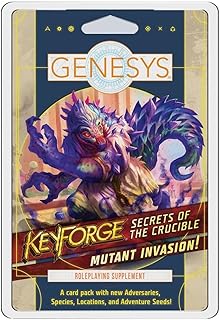 Genesys Roleplaying Game Secrets of The Crucible Mutant Invasion Adversary Deck - Fantasy Game for Kids & Adults, Ages 14+, 2-8 Players, 1+ Hour Playtime, Made by Edge Studio