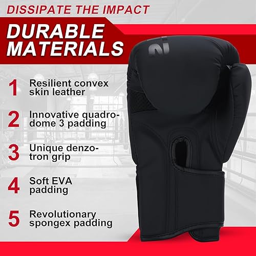 Miniatura 4 de Valchiria Guantes de boxeo para hombres y mujeres, guantes de entrenamiento de boxeo, guantes de boxeo MMA, Kickboxing, guantes de entrenamiento