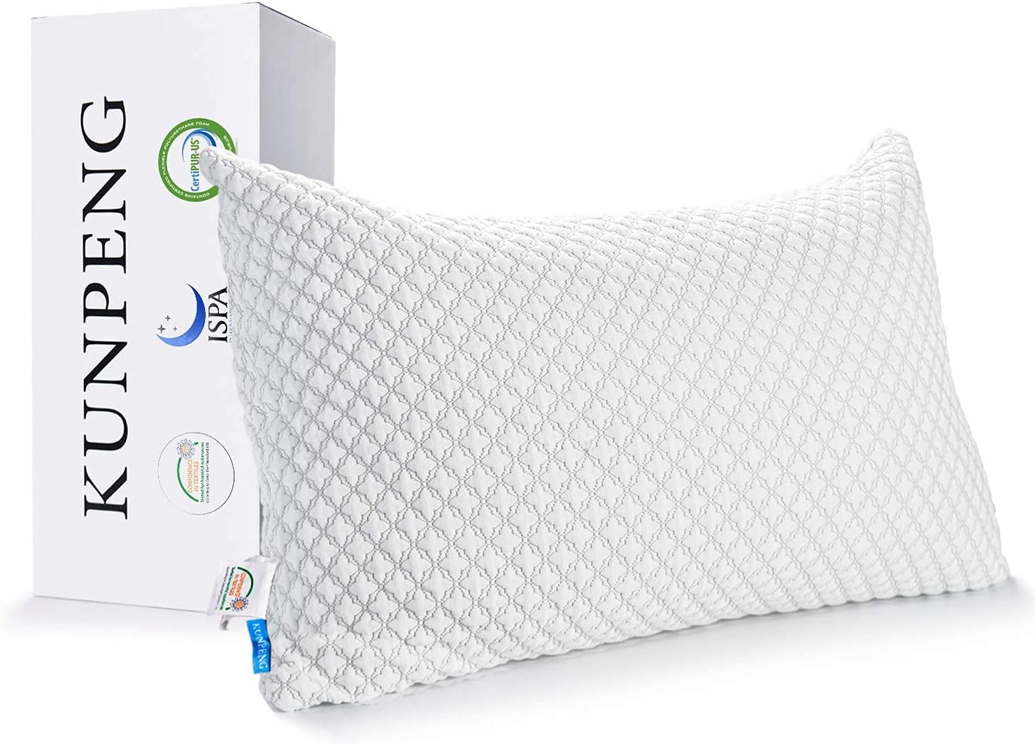 Bed Pillows for Sleeping - Adjustable Memory Foam Cooling Pillows with Bamboo Cover | Support Neck Back Shoulder Pain Relief - Side Stomach Sleepers | CertiPUR-US (Queen)