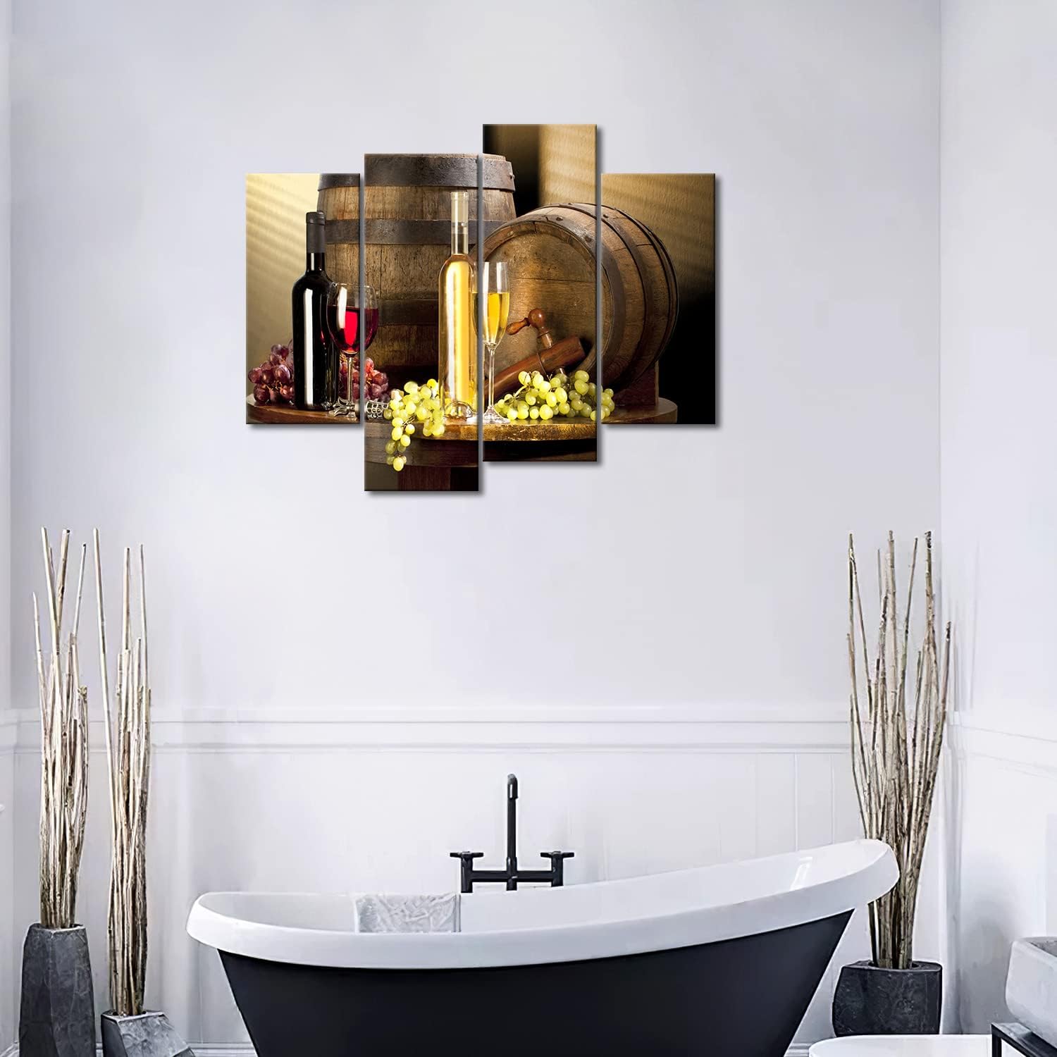 Wine Wall Art for Dining Room Wine Bar Wall Decor Kitchen Painting Pictures Print On Canvas The Picture for Living Room Kitchen Home Decor