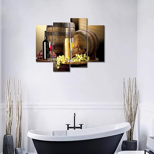 Miniatura 4 de Cuadros de vinos y uvas para la pared de First Wall Art decoración moderna para el hogar