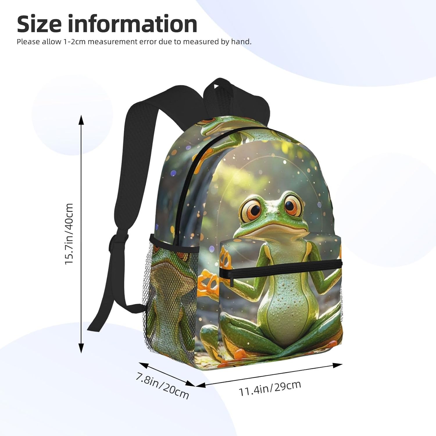 Travel Laptop Backpack Lightweight Laptop Bag Fall Watercolor Pumpkins Backpack Casual Daypack Computer Bag image 2