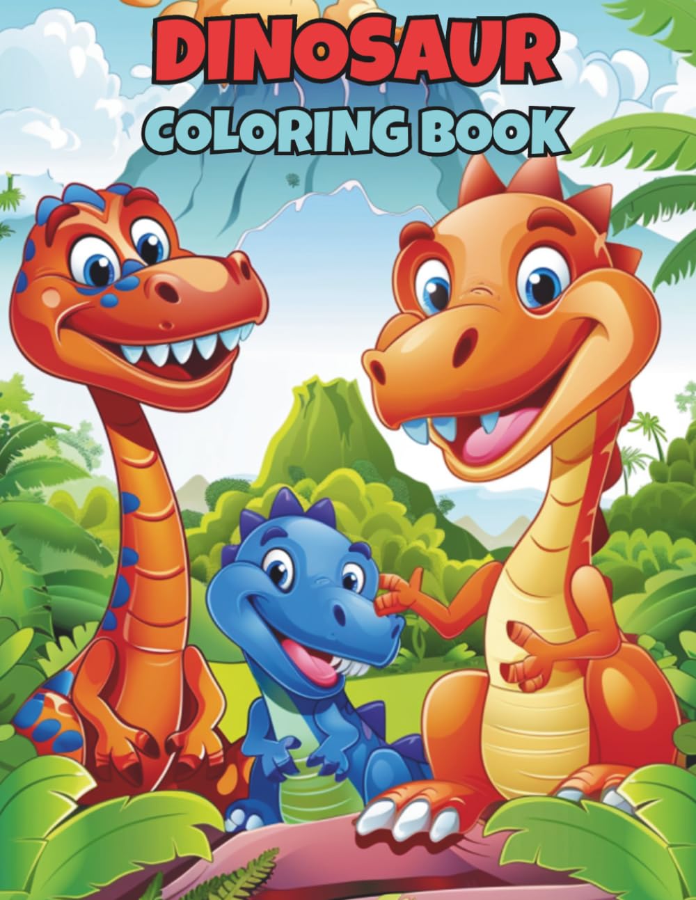 Dinosaur Coloring Book for Kids: Fun & Easy Dinosaurs for Ages 3–7 (Dino World Coloring Series)