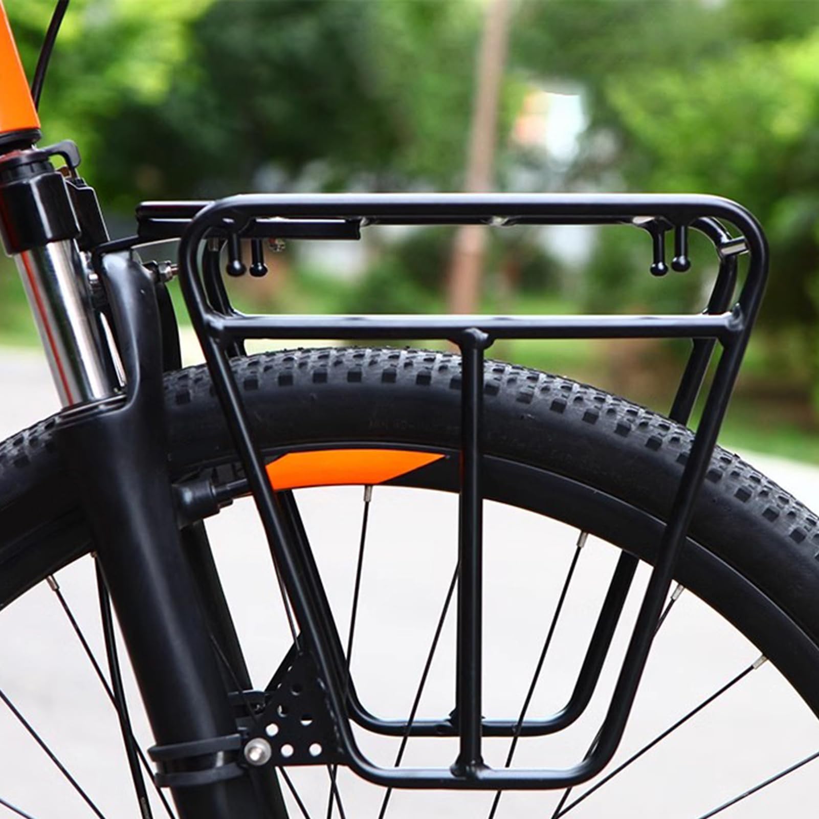 Portabici resistente, per bici da pendolari, rack per borse per biciclette | rack per biciclette versatili, robusti portapacchi per spostamenti quotidiani o viaggi a lunga distanza, 30 x 14 x